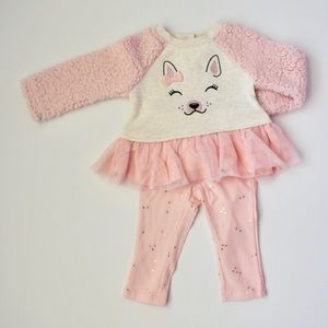 NWT TCP Baby Girl Puppy Top & Leggings Set